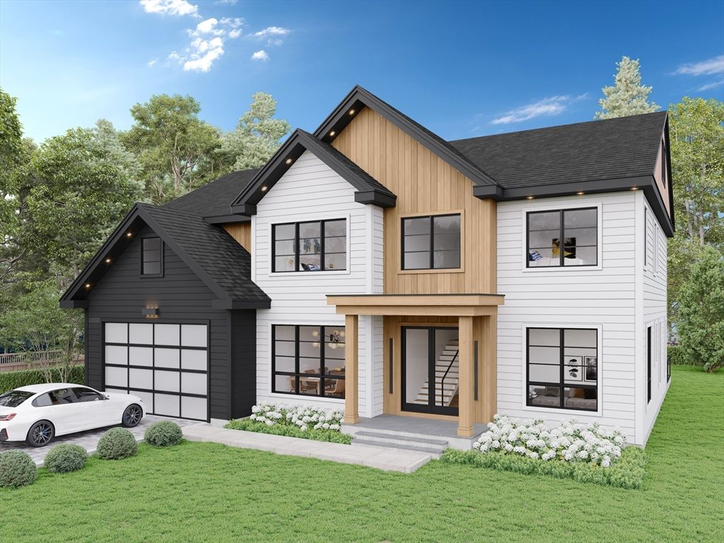 Attached, Exterior, Facade, Farmhouse