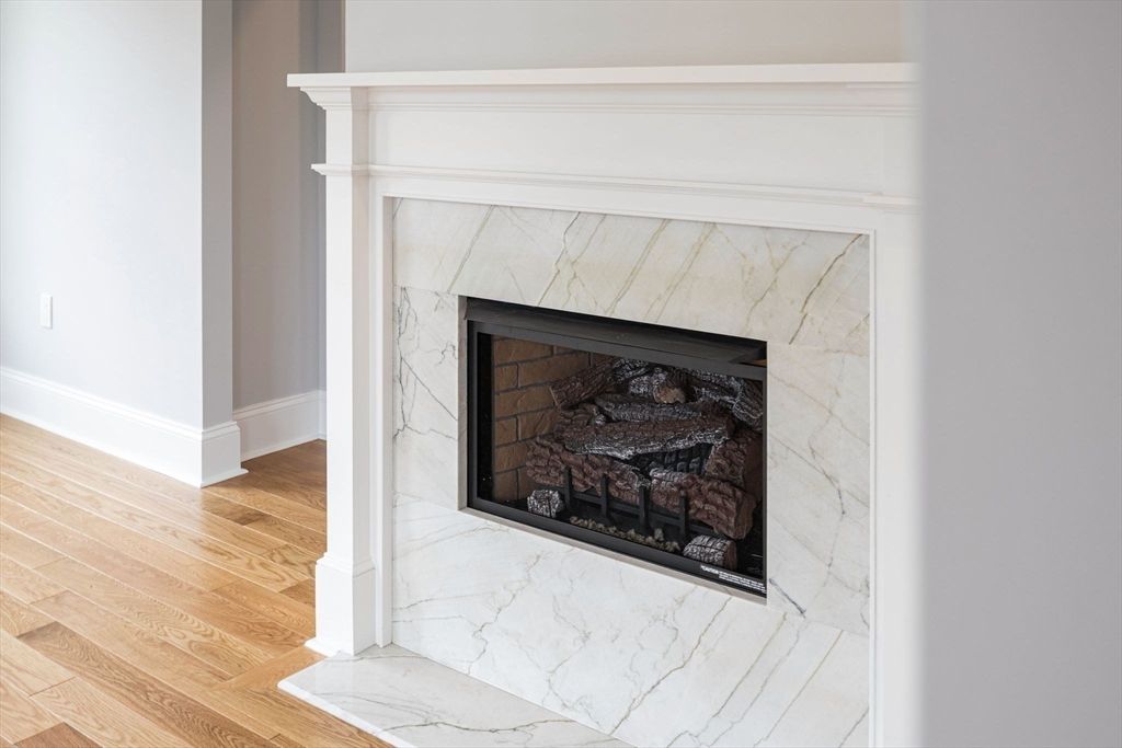 Fireplace, Interior, Marble, Wood Texture Flooring