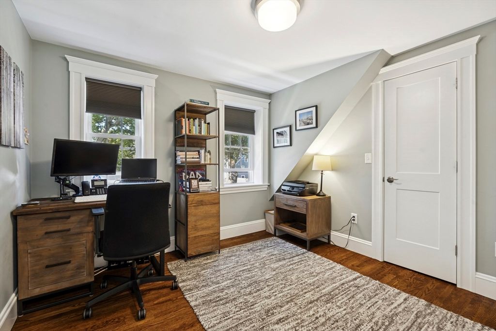 Home Office, Interior, Wood Texture Flooring