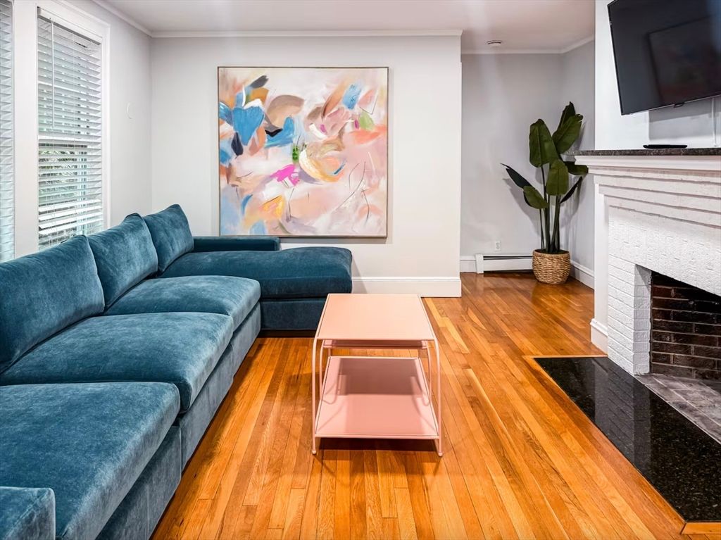 Fireplace, Interior, Living room, Wood Texture Flooring