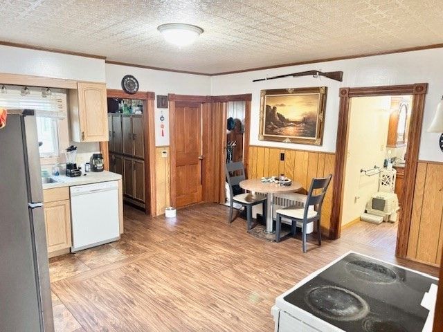 Dining room, Interior, Kitchen, Wood Texture Flooring
