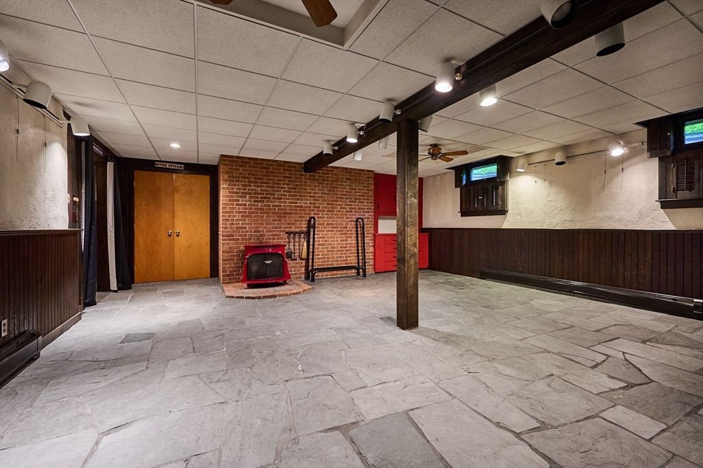 Interior, Recessed Lighting, Stone Walls