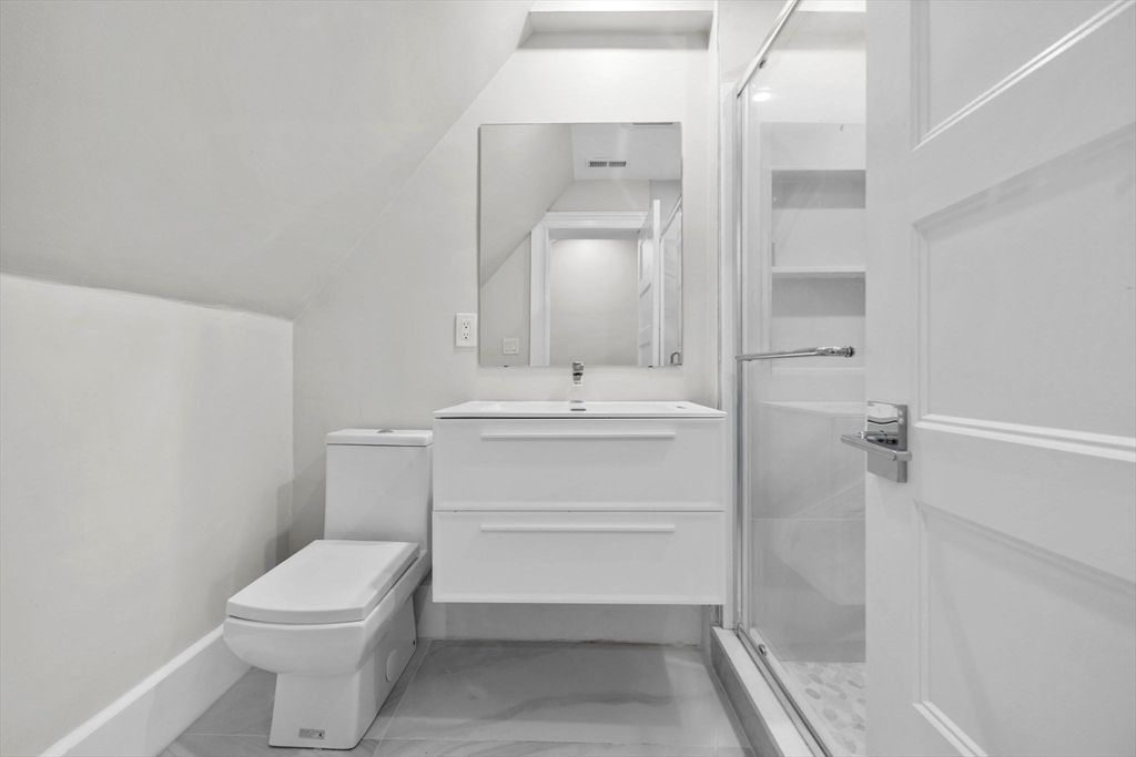 Bathroom, Glass Shower, Interior, Marble
