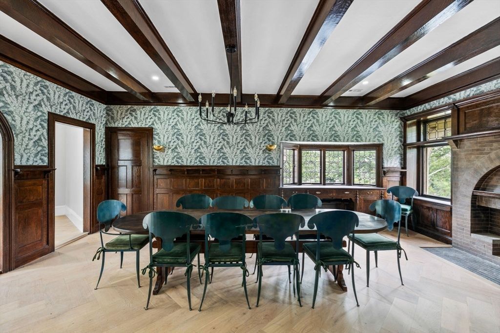 Interior, Recessed Lighting, Wooden Beams, Wood Texture Flooring, Wooden Walls