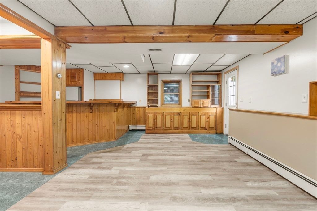 Interior, Recessed Lighting, Wooden Beams, Wood Texture Flooring