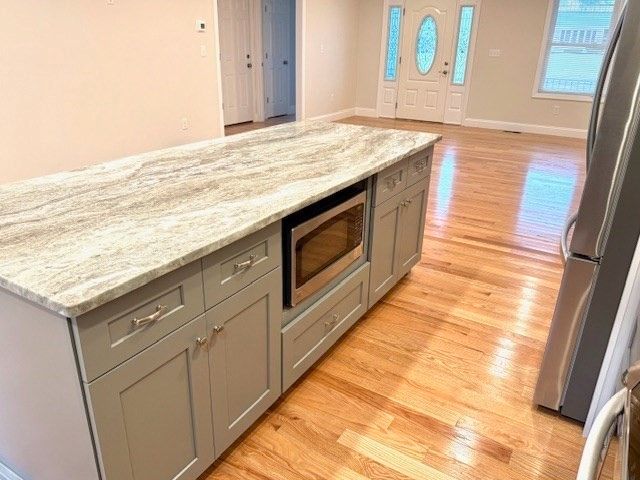 Interior, Kitchen, Wood Texture Flooring