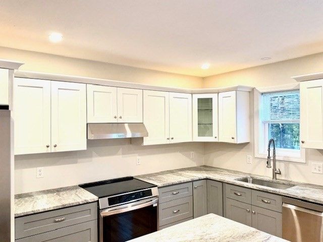 Interior, Kitchen, Recessed Lighting, Stainless Steel Appliances