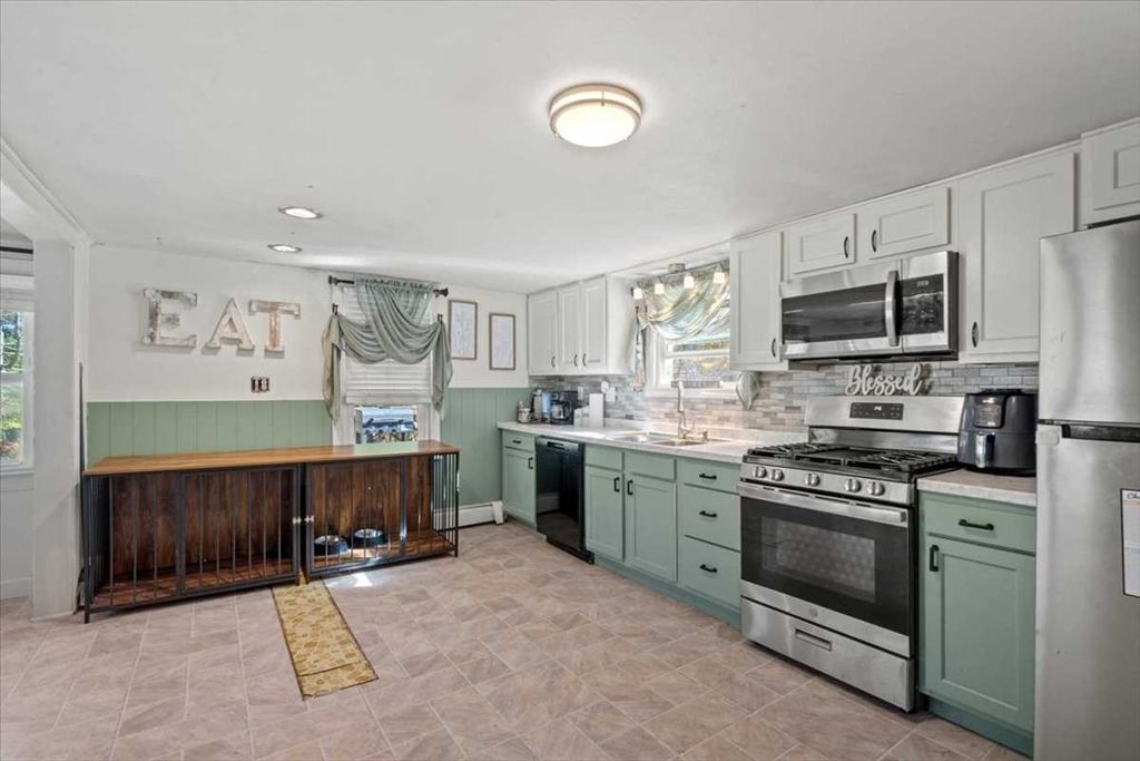 Interior, Kitchen, Recessed Lighting, Stainless Steel Appliances