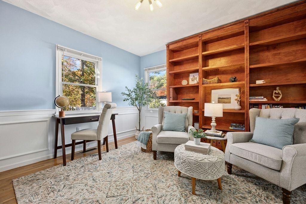 Home Office, Interior, Wood Texture Flooring