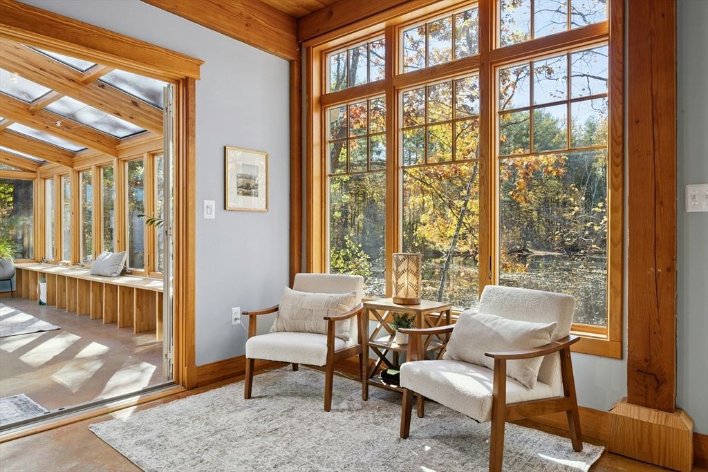 Interior, Sun Room, Wooden Beams, Wooden Ceilings