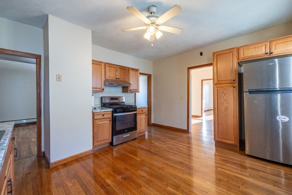 Interior, Kitchen, Wood Texture Flooring