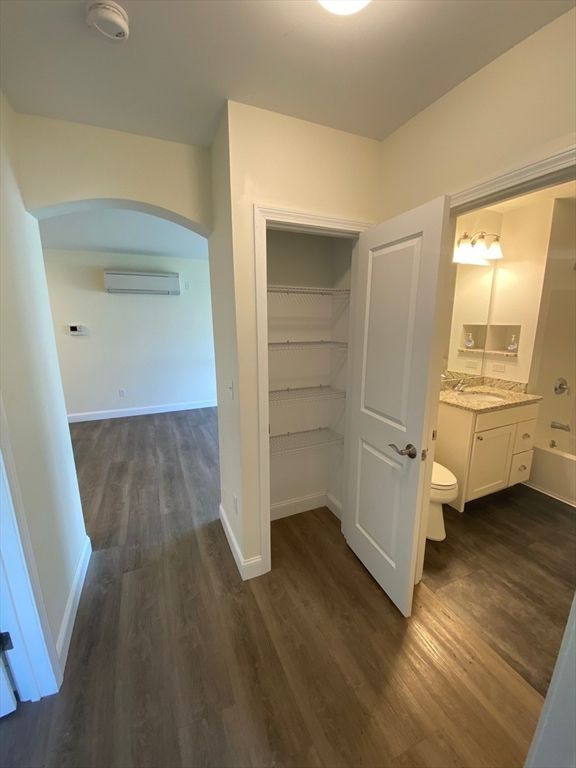 Bathroom, Interior, Wood Texture Flooring