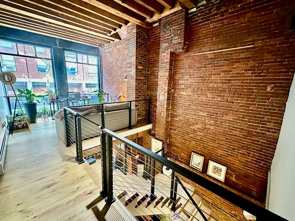 Interior, Stone Walls, Wooden Beams, Wood Texture Flooring