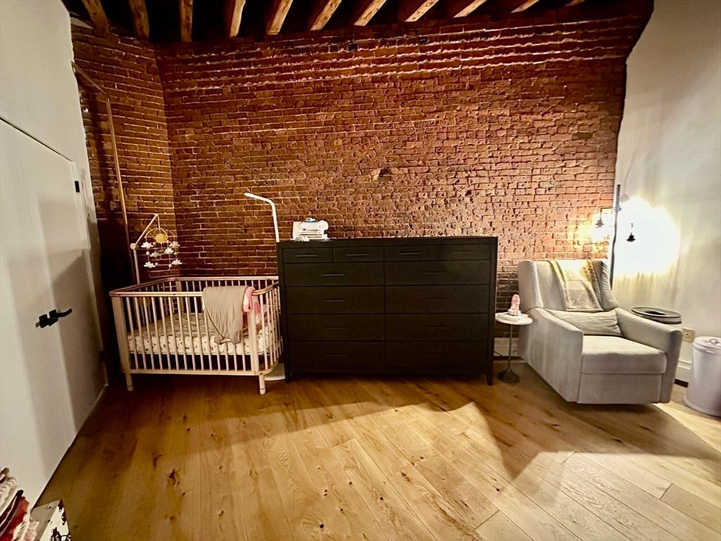 Interior, Stone Walls, Wood Texture Flooring