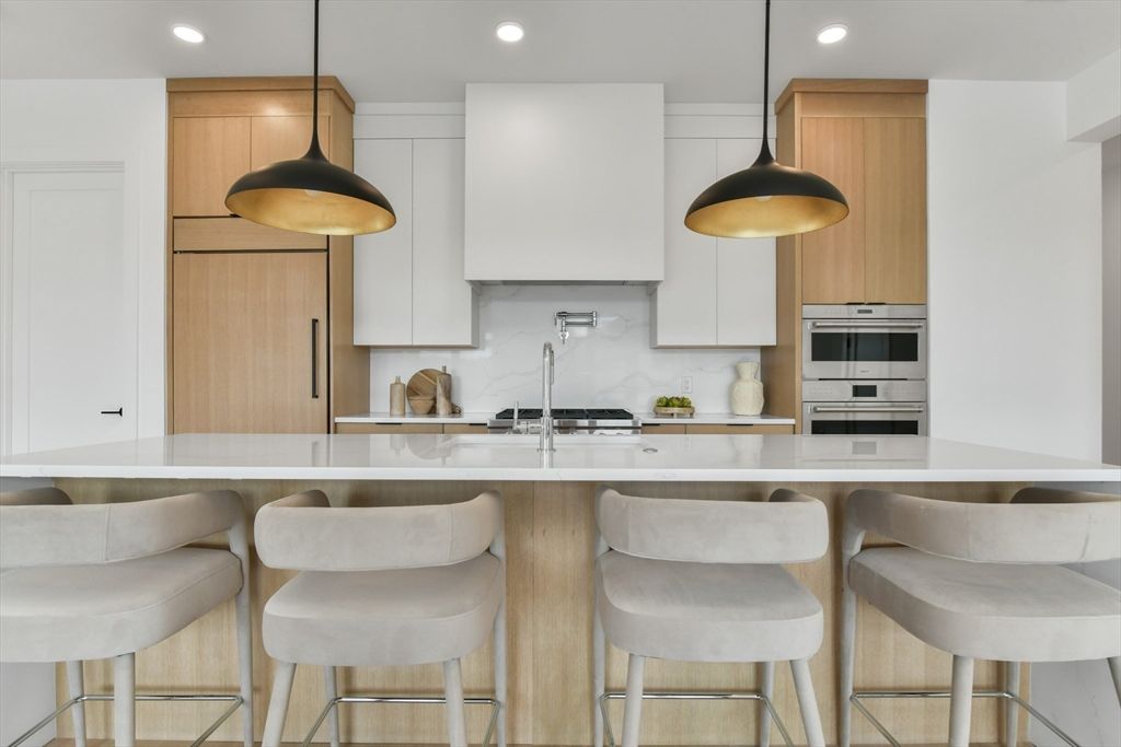Interior, Kitchen, Pendant Lights, Recessed Lighting, Stainless Steel Appliances