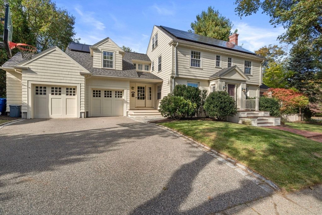 Attached, Exterior, Facade, Solar Panels, Farmhouse