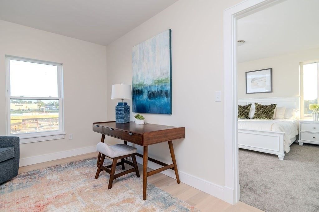 Bedroom, Home Office, Interior, Wood Texture Flooring