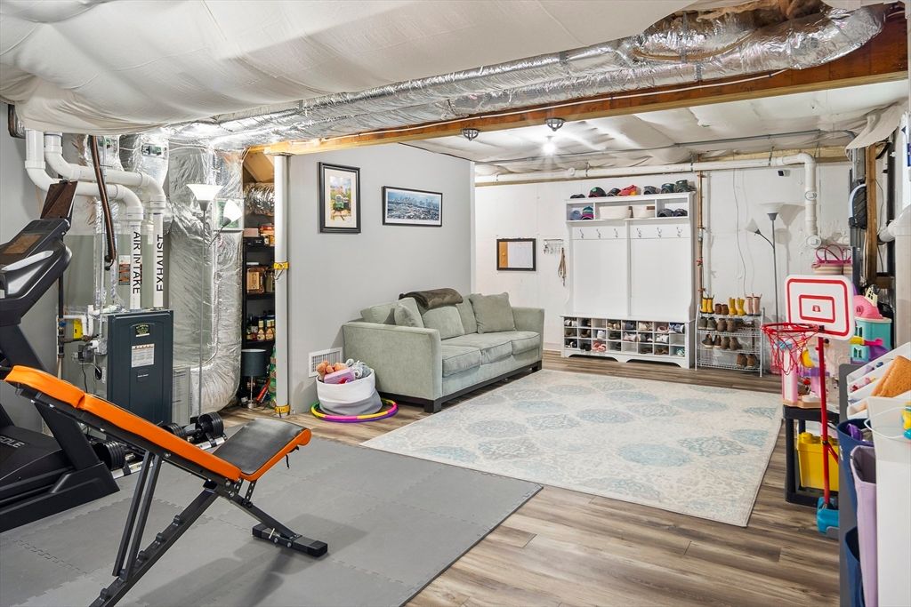 Fitness Equipment, Interior, Wood Texture Flooring