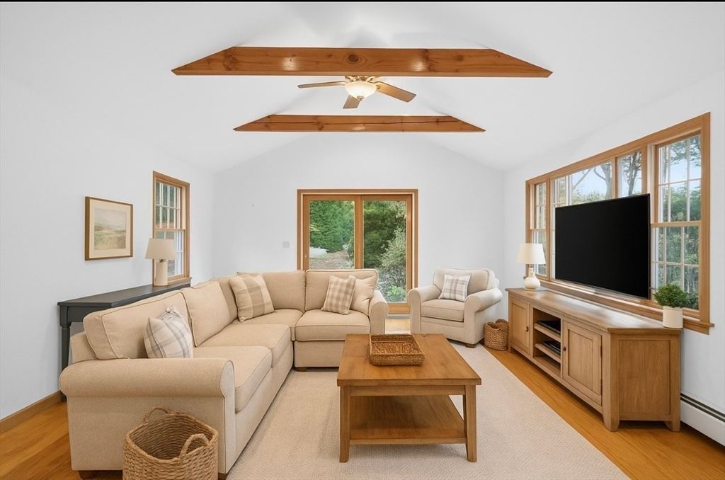 Interior, Living room, Wooden Beams, Wood Texture Flooring