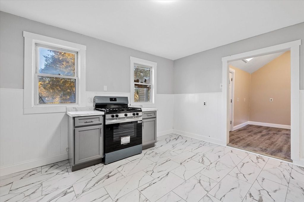 Interior, Kitchen, Marble, Stainless Steel Appliances