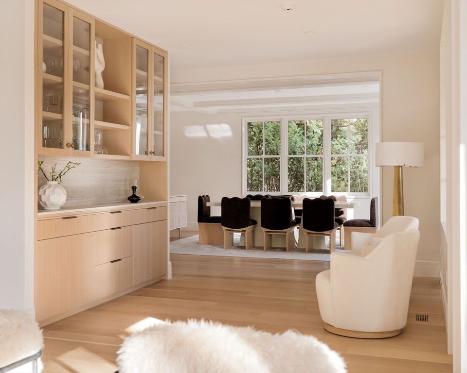 Dining room, Interior, Wood Texture Flooring