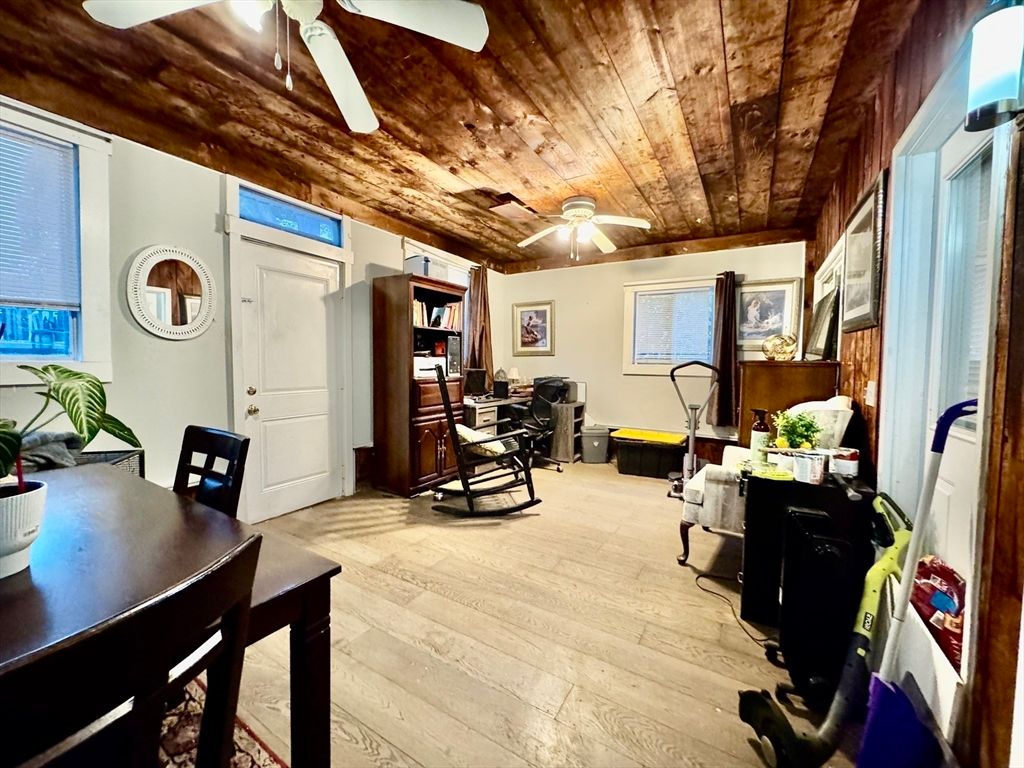 Home Office, Interior, Wooden Ceilings, Wood Texture Flooring