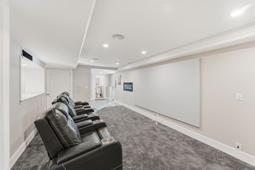 Home Theatre Room, Interior, Recessed Lighting, Theatre Room