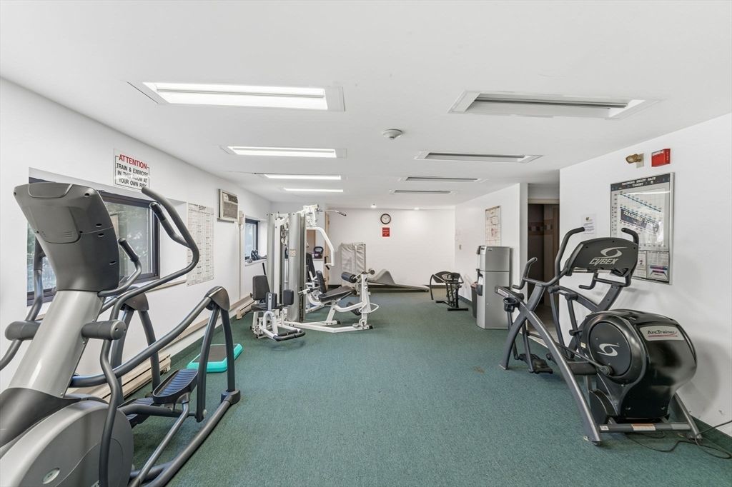 Fitness Equipment, Gym, Interior, Recessed Lighting
