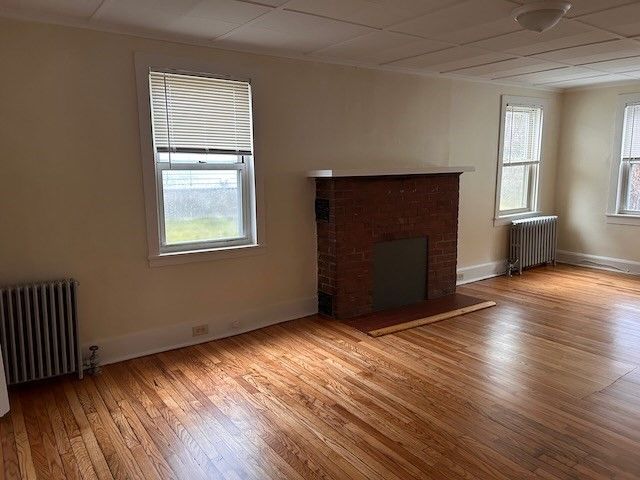 Empty room, Fireplace, Interior, Wood Texture Flooring