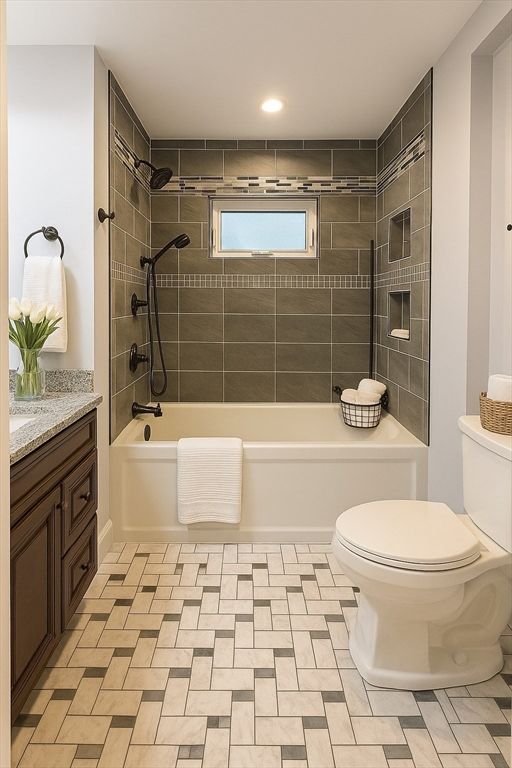 Bathroom, Interior, Recessed Lighting