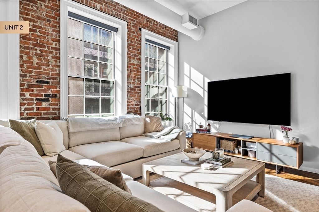 Interior, Living room, Stone Walls