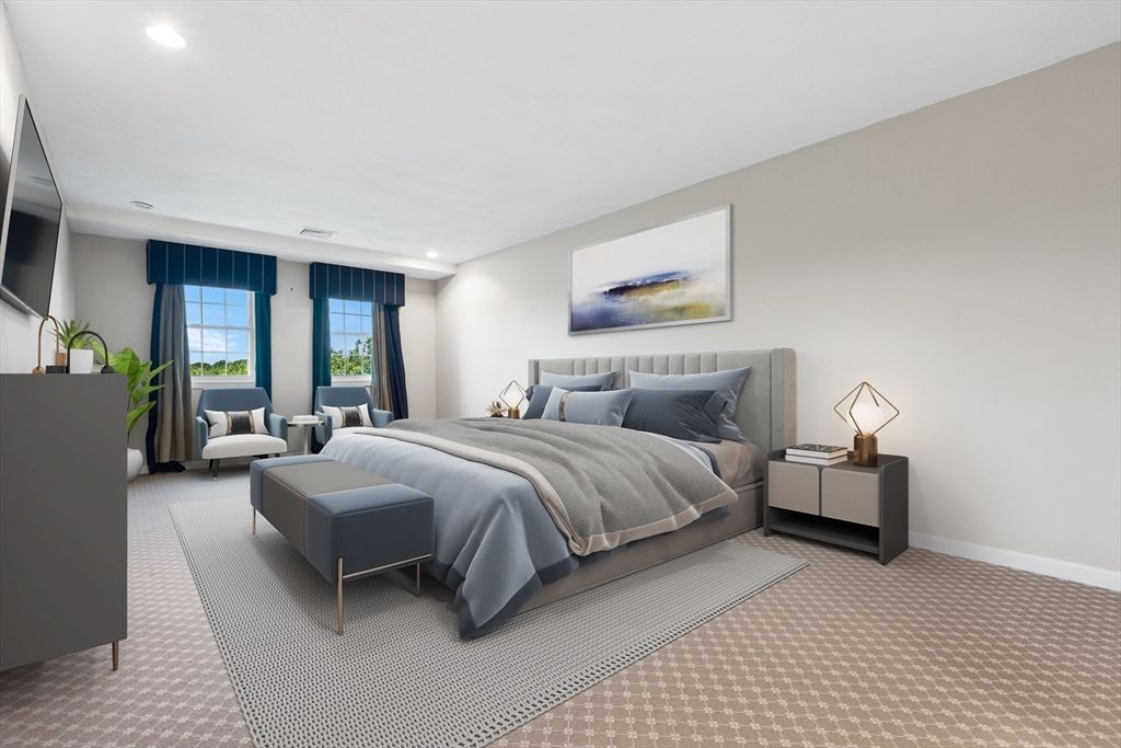 Bedroom, Interior, Recessed Lighting