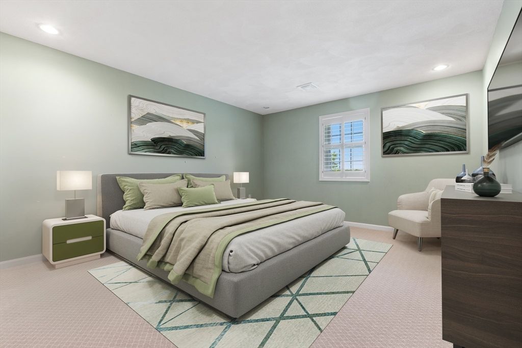 Bedroom, Interior, Recessed Lighting