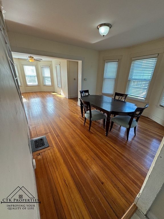 Dining room, Interior, Wood Texture Flooring