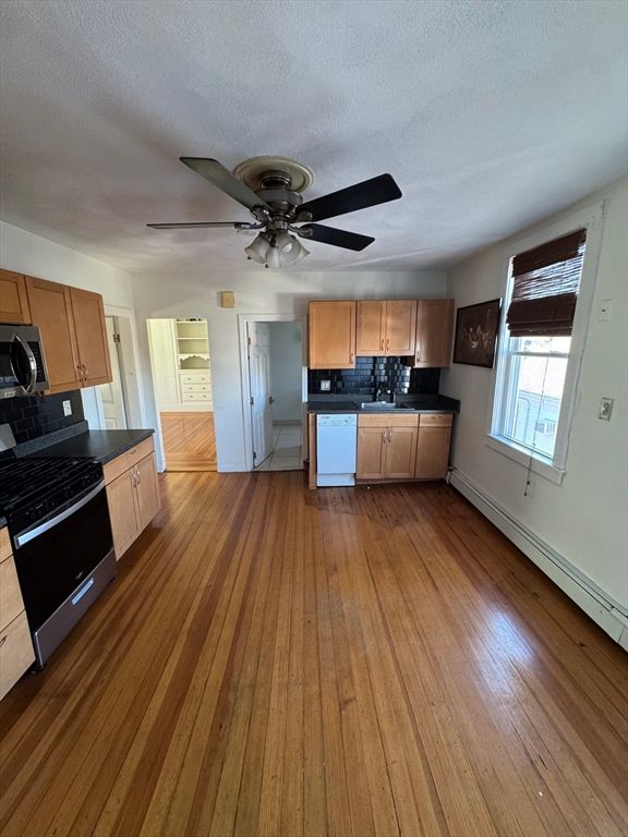 Interior, Kitchen, Wood Texture Flooring