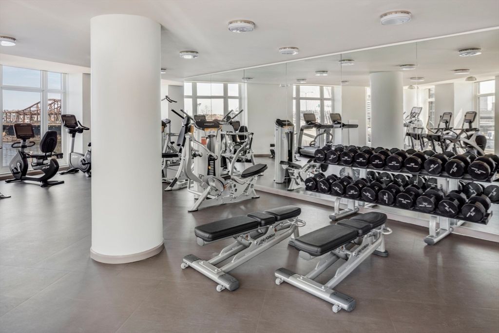 Fitness Equipment, Gym, Interior, Recessed Lighting