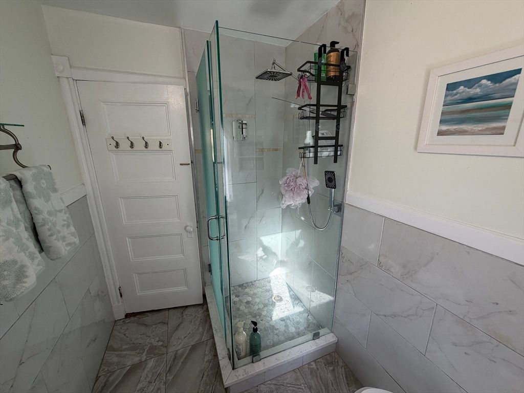 Bathroom, Glass Shower, Interior, Marble, Marble Walls