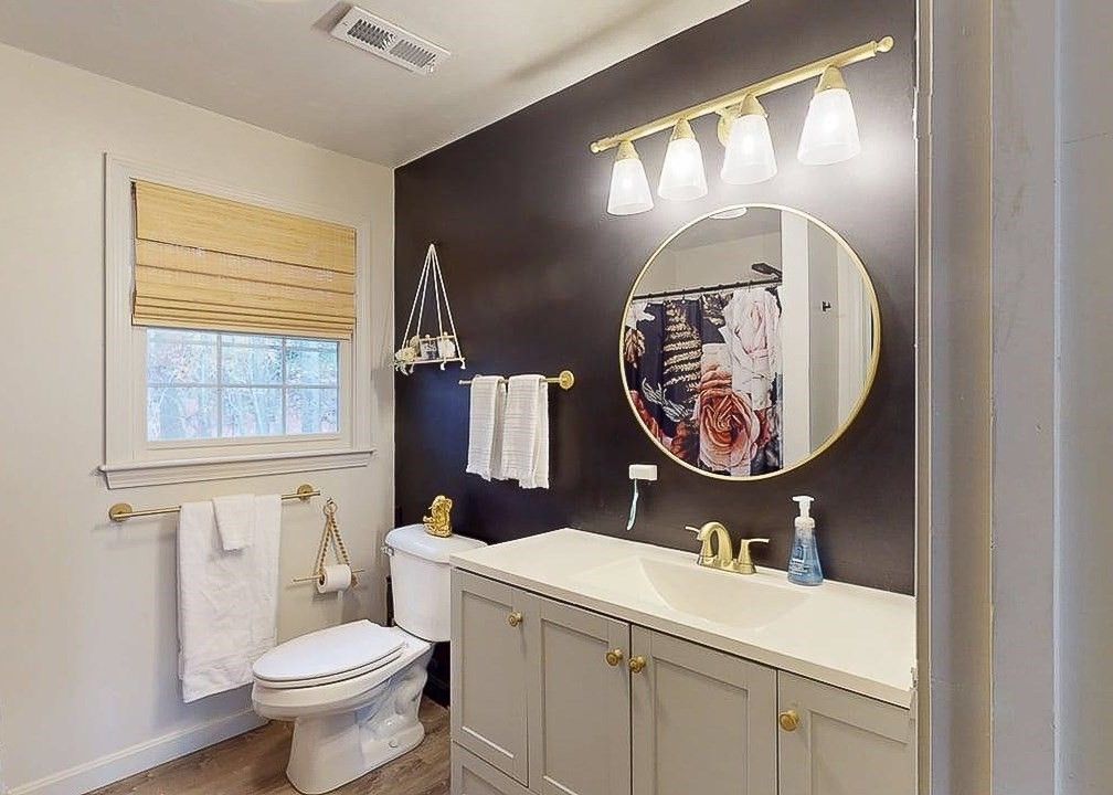 Bathroom, Interior, Wood Texture Flooring