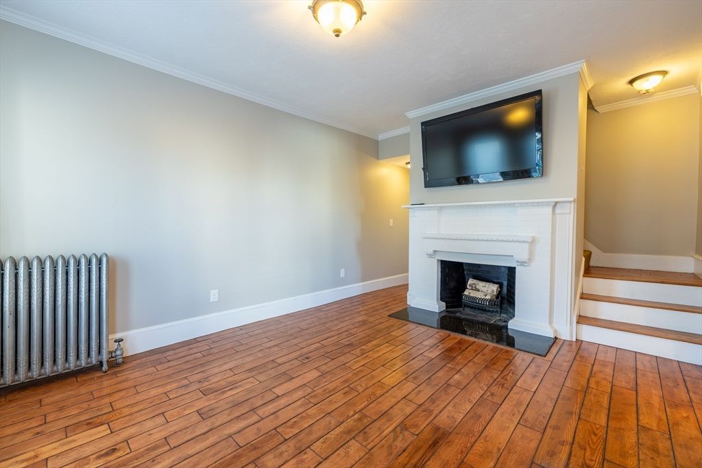 Empty room, Fireplace, Interior, Wood Texture Flooring