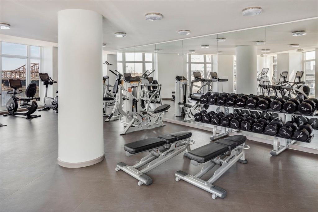 Fitness Equipment, Gym, Interior, Recessed Lighting