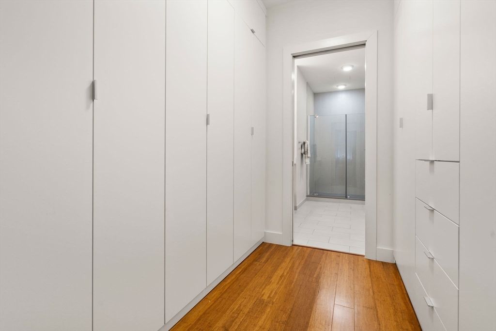Bathroom, Interior, Recessed Lighting, Wood Texture Flooring