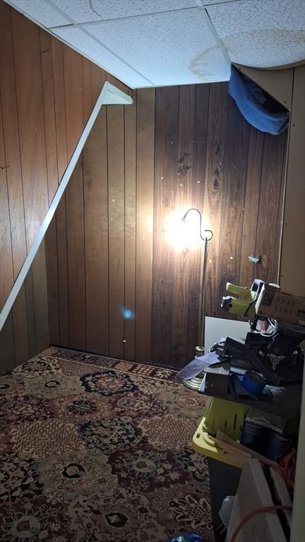 Home Office, Interior, Wooden Walls