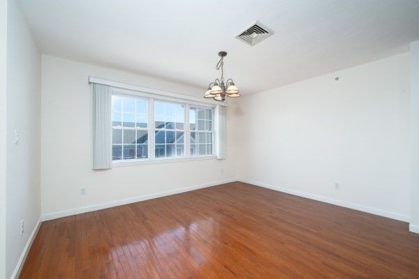 Chandelier, Empty room, Interior, Wood Texture Flooring