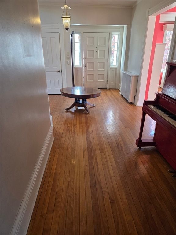 Interior, Pendant Lights, Piano, Wood Texture Flooring
