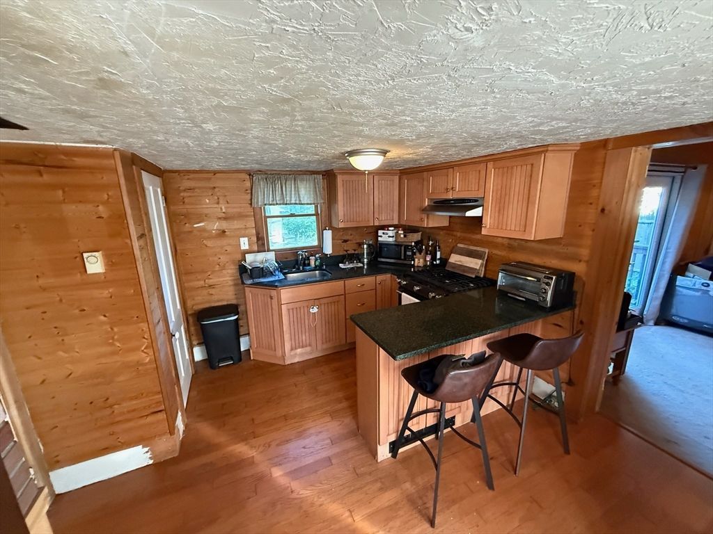 Interior, Kitchen, Wood Texture Flooring, Wooden Walls