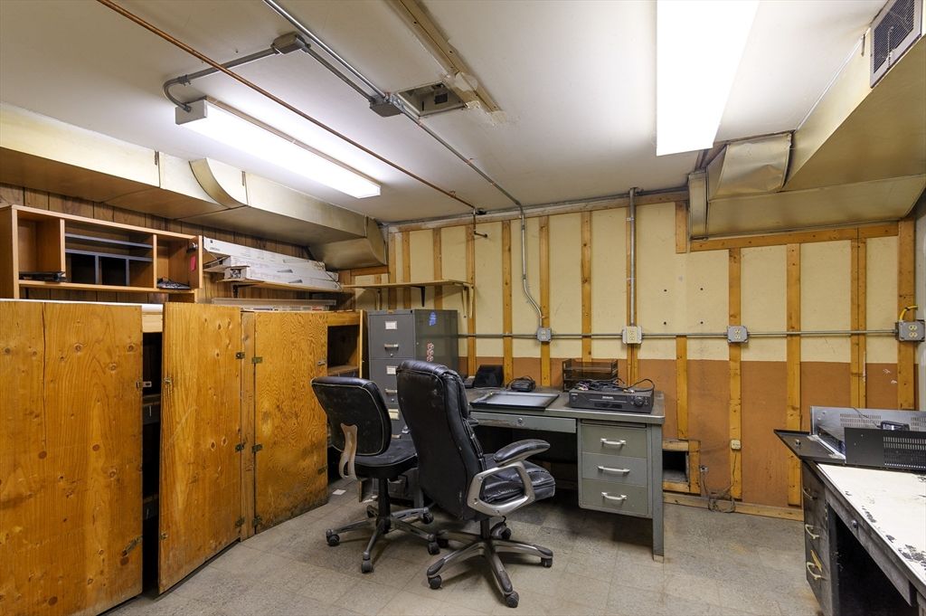 Home Office, Interior, Wooden Walls