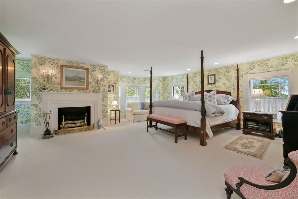 Bedroom, Fireplace, Interior, Recessed Lighting