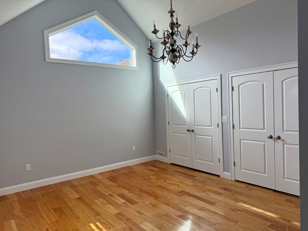 Chandelier, Empty room, Interior, Wood Texture Flooring