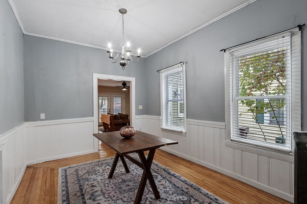 Chandelier, Interior, Wood Texture Flooring
