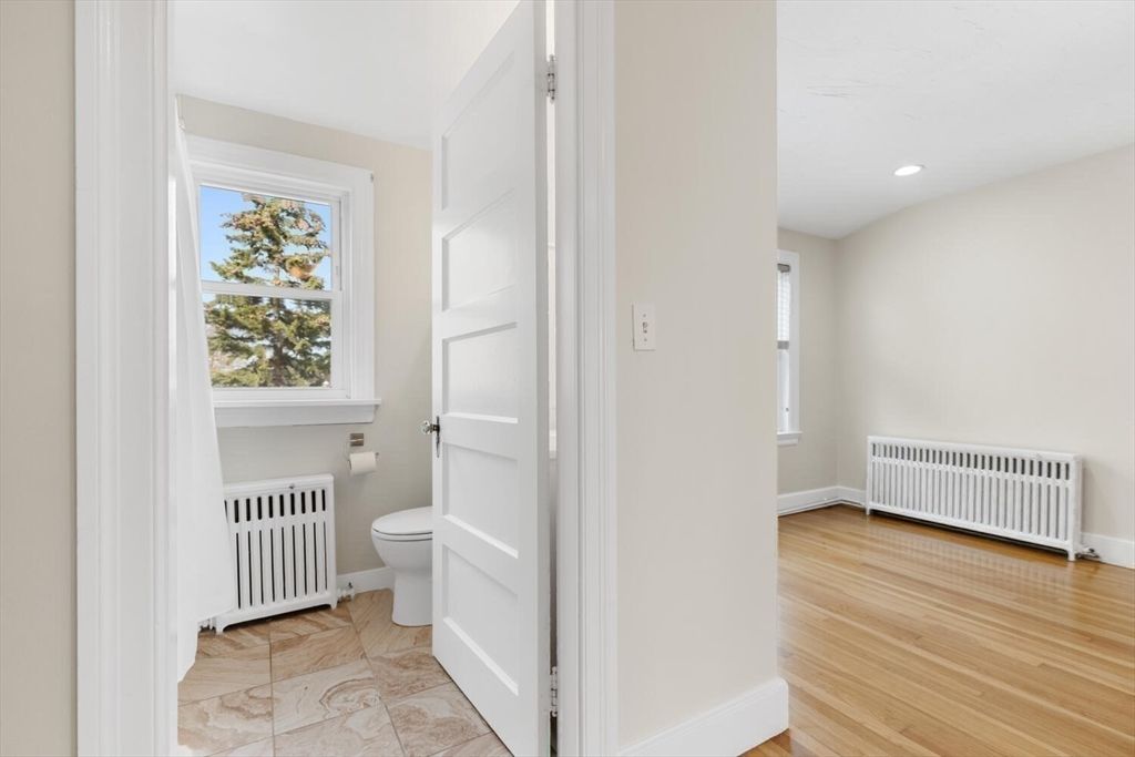 Bathroom, Interior, Recessed Lighting, Wood Texture Flooring